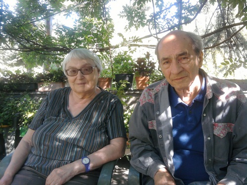 Léonide Pliouchtch et sa femme Tatiana chez eux à Bessèges en 2013